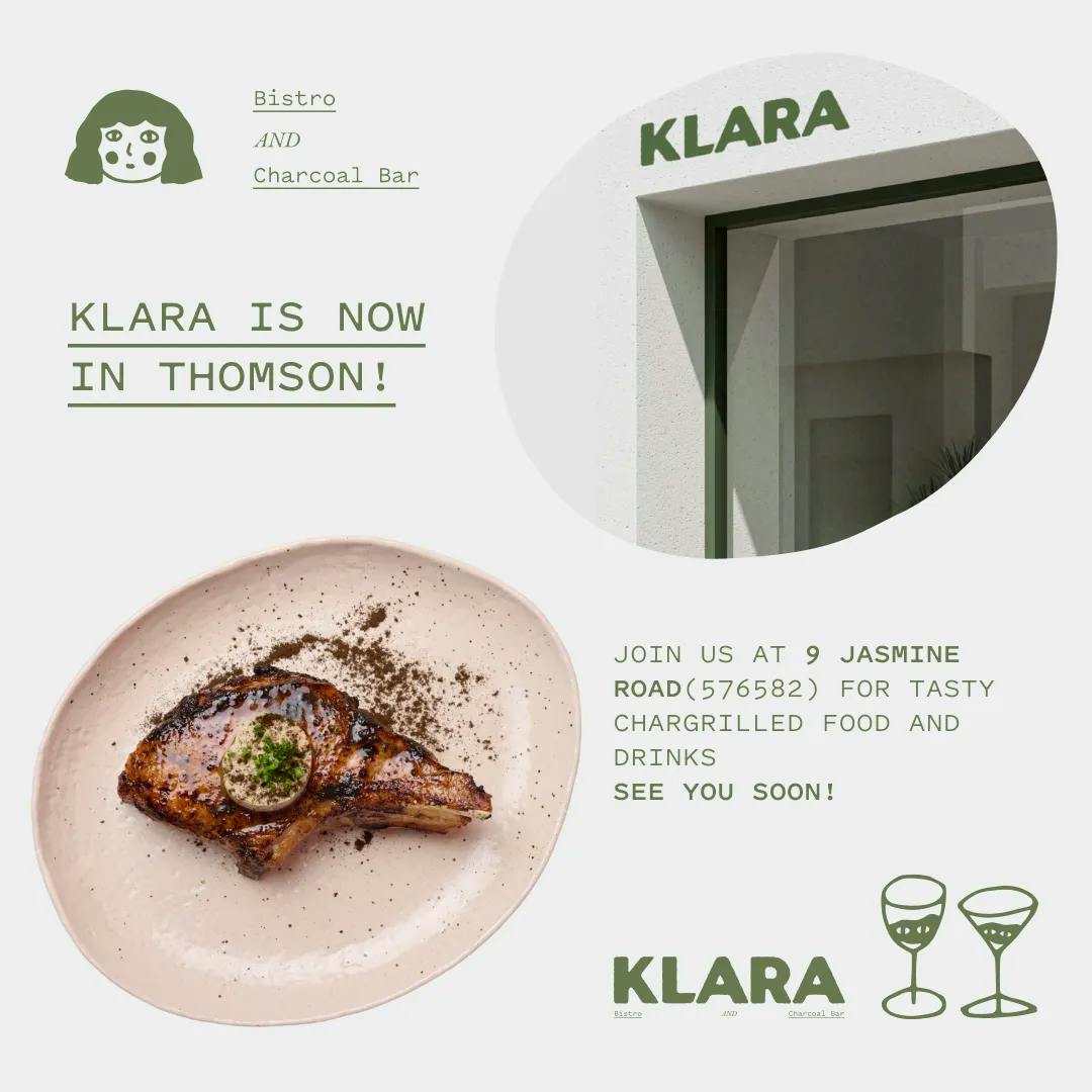 KLARA Charcoal Dining + Bar - New restaurant ad